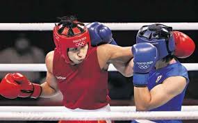 President ram nath kovind virtually presented the prestigious arjuna award to assam's boxer lovlina borgohain for her outstanding performance in boxing along with other athletes. X3vwu7zjzshybm