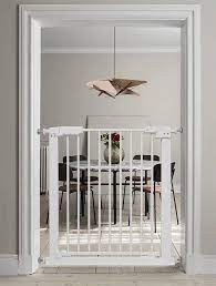 Buy Hoooen Narrow Baby Gate 24 27 9 Inch For Doorways Stairs Walk Thru Pressure Mounted Baby Gates White Metal Pet Dogs Safety Gate For House 24 27 9 61 71cm White Online In Canada B08p1zggbv