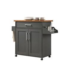 Bar stools with seat height 24¾ fit in well with this kitchen island. Ikea Vadholma Kitchen Island Black Oak 403 661 15 For Sale Online Ebay