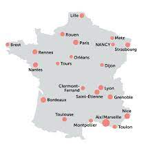 Carte des villes de france 21 anciennes régions + principales villes (avec images) carte colorée france avec les régions et les principales villes les repères chronologiques et spatiaux | france, carte de france.mappi. Carte Principales Villes De France La France