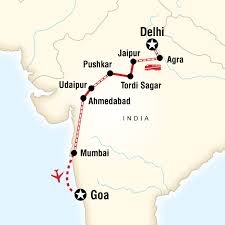 Die nebenstehende karte kannst du gern kostenlos auf deiner eigenen webseite oder reisebericht verwenden. Indien Von Delhi Nach Goa Preiswert Reisen Traveljunkies Tours