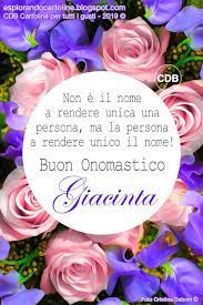 Cdb Cartoline Per Tutti I Gusti Cartolina Buon Onomastico Giacinta Non E I Buon Onomastico Onomastico Cartoline