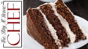 How To Make Christmas Gingerbread Cake The Stay At Home Chef Youtube Gingerbread Cake Gingerbread Cake Recipe Holiday Desserts