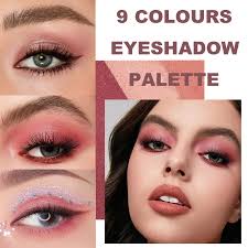 Pink Eyeshadow Palette,9 Colour Glitter Matte Eye Shadow Pallets For  Women,Purple Pink Brown Eyeshadow Highly Pigmented Long Lasting Eye Make-Up  Palette with 3 Brush : Amazon.co.uk: Beauty