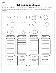 Students identify the following shapes: What Are Flat Shapes