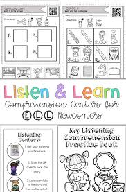 Listening Comprehension Activities For Ell Newcomers Voiced Over With Qr Cod Comprehension Activities 2nd Grade Reading Elementary Special Education Activities