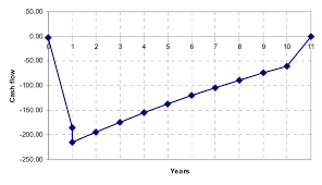 Discounted Cash Flow Diagram For The Ammonia Plant With