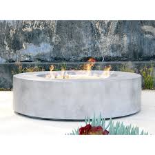 Santiago Round Cast Concrete Fire Pit Table Century Modern Touch Of Modern