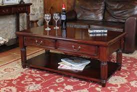 Shop from coffee tables, like the rustic reclaimed barnwood coffee table or the catalina 36 round cocktail table, while discovering new home products and designs. Bahon Mahogany Coffee Table With Drawers Style Our Home