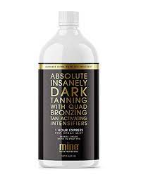Amazon Com Minetan Body Skin Spray Tan Solution Absolute Pro Spray Mist Ultra Dark Salon Professional Sunless Tanning 1 Hour Express Tan 33 8 Fl Oz Premium Beauty