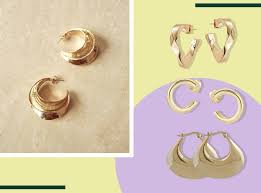 These 14k yellow or white gold lever back earrings can be a precious gift for your loved ones. Best Gold Hoop Earrings 2021 Chunky To Braided Styles The Independent