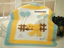 Tunus Isi Kuzulu Bebek Battaniye Modeli Kuzu Aplikeli Balonlu Sirin Orgu Tunus Isi Battaniye Orneg Baby Knitting Patterns Bebek Battaniyesi Modelleri Battaniye