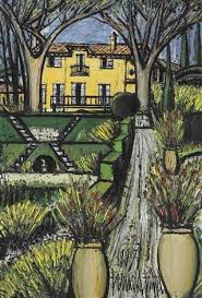 La Baume La Maison Et Les Jardins Les Genets Et Les Jarres By Bernard Buffet Painting Art French Artists