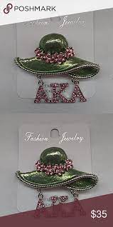 Aka Sorority Hat Pin With Logo Aka Sorority Hat Pin With Logo Jewelry Brooches Sorority Hat Hat Pins Hats