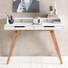 Nach nur wenigen werktagen könnt ihr bereits euren. Finebuy Schreibtisch Fb45841 Schreibtisch Scandi 110 X 85 X 60 Cm Mdf Holz Skandinavisch Weiss Matt Arbeitstisch Design Laptoptisch Mit Kabeldurchlass Burotisch Mit Eiche Beinen Online Kaufen Otto