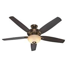 Hunter Valerian 60 In Indoor Bronze Patina Ceiling Fan With Light 54061 Black Ceiling Fan Bronze Ceiling Fan Ceiling Fan