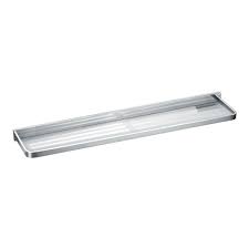 The dark finish and contemporary design add. Flova Sofija Chrome Glass Bathroom Shelf 599mm Tap Warehouse