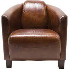 Ces éléments lui confère un effet contemporain très actuel. Fauteuil Vintage En Cuir Marron Cigar Lounge Kare Design