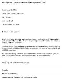 The header works equally well whether you place it at the top left, center, or right of the page. Employment Verification Letter For Immigration Format Sample Letter