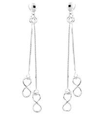 Cette entreprise est basée en chine. Boucles D Oreilles Pendantes Signe Infini Ref 43826