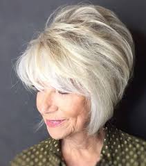 Style with a flat iron or a blow dryer and a round brush to get sexy, curvy lines, or simply let your hair air dry and do its own thing for a carefree casual look. 60 Exemplary Short Hairstyles For Women Over 50 With Thin Hair