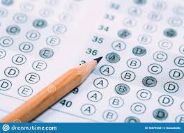 Pencil For The Exam. Printed School Test Stock Image - Image of learning, erasing: 165795337