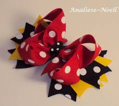 Black And Yellow Hair Bow Red Black And Yellow Hair Bow Medium Boutique By Analiesenoell 4 99 Lacos De Tecido Lacos De Cabelo Lacos Para Pet