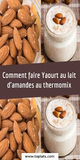 Comment Faire Yaourt Au Lait D Amandes Au Thermomix Lait D Amande Yaourt Au Lait D Amande Recette Yaourt Maison