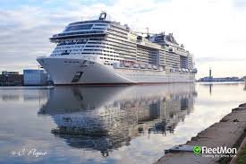 Msc virtuosa's namesake comes from the word virtuoso, meaning someone highly skilled in any field of activity, and so msc virtuosa was named to pay homage to the skill and expertise of the msc cruises architects and shipyard partners at les chantiers de l'atlantique who designed and built this innovative class of ships. Photo Of Msc Virtuosa Imo 9803625 Mmsi 215610000 Callsign 9ha5209 Taken By Plague