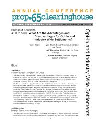 Opt-In and Industry Wide Settlements