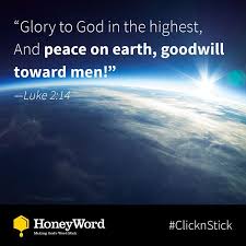 Luke 2 14 Glory To God In The Highest And Peace On Earth Goodwill Toward Men Peace On Earth Memory Verse God