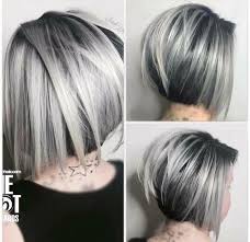 Gray Lace Frontal Wigs Half Black Half White Hair Wigsshort Hair Highlights Turquoise Hair Silver Hair Color