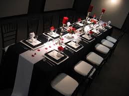 Black And White Table Setting 35 Black And White Wedding Table Settings Table Decorating Ideas Red Wedding Decorations White Reception Table White Wedding Theme