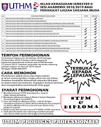 The kenya universities and colleges placement service, kuccps admissions application forms for various intake in the 2021/2022 academic year. Uthm Second Intake 2020 Permohonan Uthm Februari 2020 Online Second Intake Application For The Undergraduate Program At Uthm For March 2021 Intake Is Open Until 31 January 2021 We Are