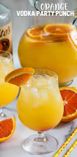 Orange Vodka Party Punch Crazy For Crust Recipe In 2020 Orange Vodka Cocktail Recipes Easy Vodka Recipes Drinks
