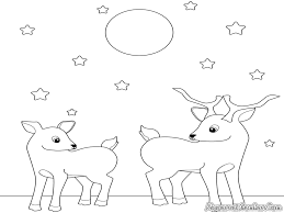 Puppy, dog, wolf, kitten, unicorn, coloring pages for kids, my little pony, paw patrol. Cute Baby Deer Coloring Pages