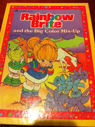 A group of kids playing at the sky with a rainbow. Rainbow Brite And The Big Color Mix Up Mcguire Leslie 9780307160010 Amazon Com Books
