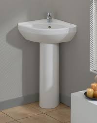 corner sink bathroom, corner pedestal