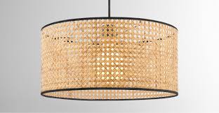 Sagres Lampenschirm Rattan In Natur Und Schwarz Lampenschirm Anhanger Lampen Lampe