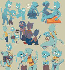 MOM YOURE TOO HEAVY! X OH DOES MY s GUMMYPUSS WANNA . TAKE THE LEAD? , SO  THIS IS GUMBALL I HO  Gumball Watterson :: Nicole Watterson :: The Amazing  World