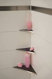 Fliesenschiene24 Duschregal Edelstahl Befliesbar 3er Set Dreieckig Duschregal Duschablage Aufbewahrung Dusche
