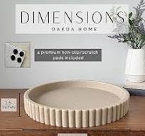 OAKOA Beige hars decoratieve dienbladen voor decoratie ...