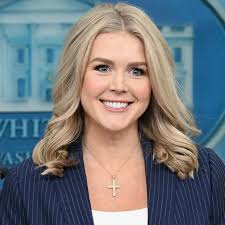 Karoline Leavitt's dress at a press gaggle sparks controversy