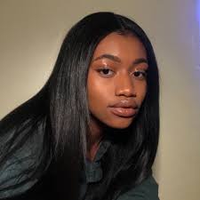 How to make a black girl's hair silky, smooth and straight. Girl Black And Straight Hair Image 6038494 On Favim Com