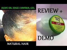 Review Demo Olive Oil Edge Control Gel On Natural Hair Youtube