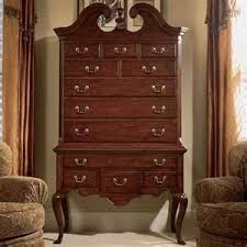 American Drew Cherry Grove Antiqued Cherry Queen Anne Highboy Buy Bedroom Furniture American Drew Bedroom Furniture Online
