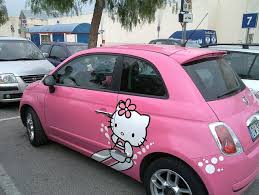 Fiat 500 Rosa Di Hello Kitty Come Rovinare Un Auto By Francesco Graniglia Via Flickr Hello Kitty Car Hello Kitty Fiat 500