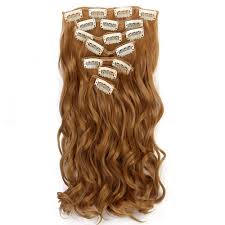 Black short wave wigs ladies synthetic women's long curly wavy cosplay party usa. Neverland Beauty 7 Piece 16 Cilps Clip In Hair Extensions Full Head 22 Inches Wavy Curly Hair Extension Honey Blonde 27 Buy Online In Antigua And Barbuda At Antigua Desertcart Com Productid 48328399
