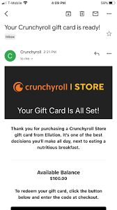 With a crunchyroll premium gift card, you can redeem it and watch amazing anime shows on all of your devices. Anyone Else Get A Crunchyroll Gift Card Out Of Nowhere Crdigitaldrops