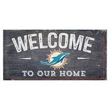Miami dolphins football vibrant retro plastic license plate wall decor nfl new. Nfl Miami Dolphins Wall Decor Home Decor Kohl S